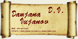Damjana Vujanov vizit kartica